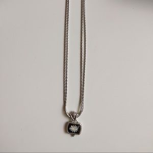 Brighton silver flower necklace